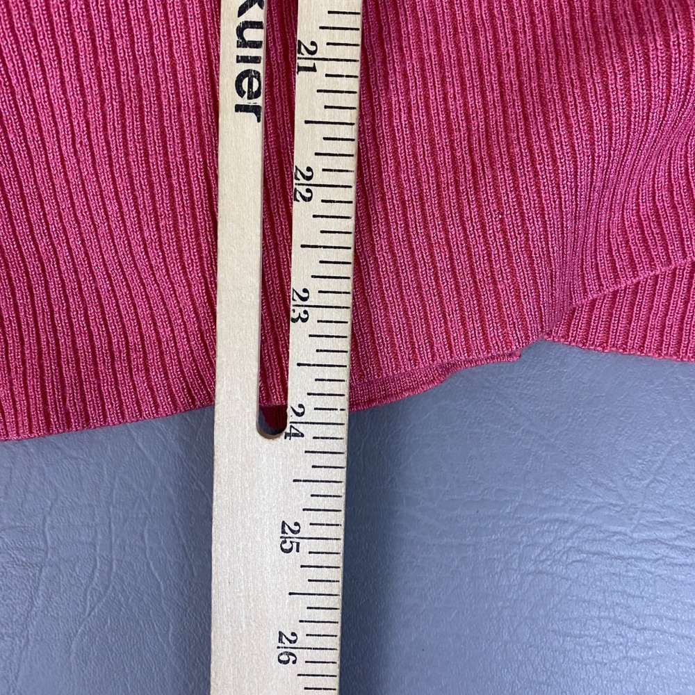 Terra & Sky Cardigan Plus 2X 20W-22W Rose Dust Pink Open Front Draped Sweater - Picture 9 of 10